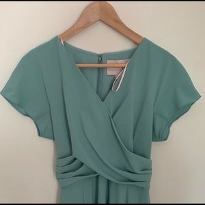 Gal meets glam green dress